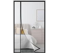 Magnetic Thermal Insulated Door Curtain 160x235CM Reversible Left Right Opening Hands Free for Patio Kitchen Bedroom Self Closing Door Cover