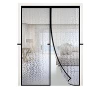 Magnetic Thermal Insulated Door Curtain 48"x80" Magnet Patio Door Cover Auto Closer Fits Doors Up to 46"x79" to Keep Warm in Winter Cool in Summer for Air Conditioner Heater Room Home Kitchen