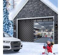Magnetic Thermal Insulated Door Curtain, 8 * 7FT Garage Door Screen for Winter, Thicker Oxford Fabric Garage Door Insulation Kit Garage Cover Window Insulation Kit for Door