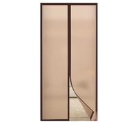 Magnetic Thermal Insulated Door Curtain, Auto Closer Screen Door for Kitchen, Bedroom, Air Conditioner Room, Insulation Cover to Keep Warm in Winter(Brown,160x220cm)