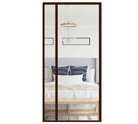 Magnetic Thermal Insulated Door Curtain - Durable Fly Screen for Patio & Bedroom Hands-Free Self-Closing Divider Easy Install Pergola Panel 90x205cm Energy Efficient