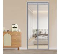 Magnetic Thermal Insulated Door Curtain,Screen Door,Winter Stop Draft Keep Cold Out Door Cover,for Bedroom,Air-Conditioned Room,Kitchen,Easy to Install,Width x Height (80cm x 205cm(31.5x80.7in))