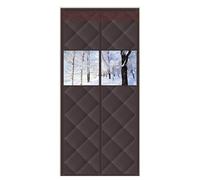 Magnetic Thermal Insulated Door Curtain, Self-Closing Weatherproof for Energy Efficiency and Draft Protection