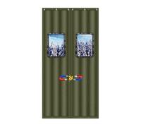 Magnetic Thermal Insulated Door Curtain - Soundproof Privacy Blanket for Winter Door Protection - Temporary Door Cover - 130x230cm