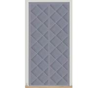 Magnetic Thermal Insulated Door Curtain Soundproof Windproof Waterproof Gray 210x240cm Ultimate Privacy & Temperature Control for Home & Office