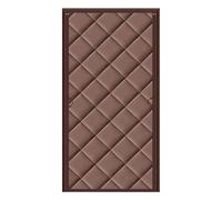 Magnetic Thermal Insulated Door Curtain Thick Windproof Soundproof Doorway Cover for Winter Warmth Suitable for Home Garage & Attic (Brown 47"x79")