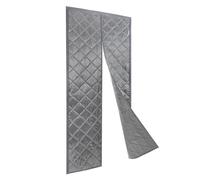 Magnetic Thermal Insulated Door Curtain, Thickened Soundproofing Thermal Door Cover Curtains for Winter, Multi-Sized Windproof Waterproof Door Covers, Pet Friendly (Grey, 38x82inch)