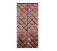 Magnetic Thermal Insulated Door Curtain, Winter Cotton Door Curtain, Punch-free Thermal Door Curtain, Warm Windproof and Dirt-resistant Insulated Door Curtain(Brown,85x195cm/33x77in)