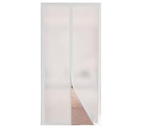 Magnetic Thermal Insulated Door CurtainAuto Closing Screen for Kitchen Bedroom & AC Rooms Winter Insulation Cover Energy Saving 100x200cm White