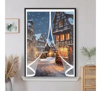 Magnetic Thermal Insulated Window Curtain 59 x 105 cm Soundproofing, Thermal, Waterproof, Windproof, Blackout, Multi-Sized Insulated Doorway Curtain for Bedroom, Kitchen, A