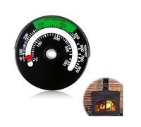 Magnetic Thermometer Fireplace Stove Wood Stove Thermometer Magnetic Fireplace Temperature Meter Fireplace Pipe Thermometer Tube Thermometer Tube Oven Temperature Gauge Wood Stove Accessories for