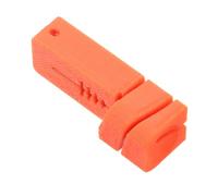 Magnetic Threading Tool Four Slot Organizer with Fly Fishing | Compact Abs Clip-on Helper, Integrated Keychain, Bright Orange Finish, for Kayak Fishing the Move