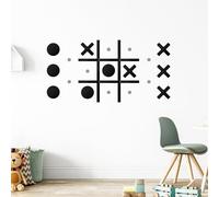 Magnetic Tic Tac Toe Game Home Wall Decor for Kids&Adults, Wall-Mount Game for Modern Office Classroom Fun Playroom Hallway Decor Wall Stickers Toys,Best Gift for Family, Friends (no Punching)