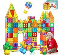 Magnetic Tiles Building Blocks,100pcs Magnetic Blocks for Kids,Magnet Tiles Construction 3D Kit Educational STEM Magnet Toys for 3 4 5 6 7 8 Year Old Boys Girls Christmas Birthday Gifts