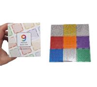 Magnetic Tiles Compatible with Lego Bricks - 9 PCS STEM Building Blocks for Kids Age 3+ - Educational Toys for Boys & Girls - Creative Construction Playset - Magnetic Base Plates for Lego