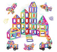 Magnetic Tiles for Kids 82PCS, Magnetic Building Blocks, Magnets for Kids | Construction Toys, Learning STEM Educational for 3+ Years Old Boys Girls, Christmas Birthday Gifts