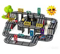 Magnetic Tiles Road Refill Set, 54 PCS Magnet Tiles for Building Blocks Toys, Magnetic Building Blocks Educational STEM Creativity Toys, for Christmas Birthday Present