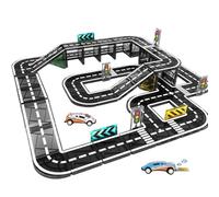 Magnetic Tiles Road Set, 52PCS Magnet Tiles with Pullback Car for Toddler Kids Toys, Magnet Blocks for Preschool STEM Building Toy, Montessori Toys Birthday Christmas Gifting for 3-5 5-8 Boys & Girls