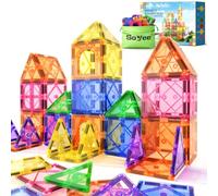 Magnetic Tiles Toddler Toys Magnetic Building Blocks for Kids Ages 3-12 STEM Educational Toys for Girls & Boys Sensory Play for Preschool Learning