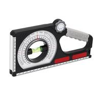 Magnetic Tilt Angle Measuring Ruler - 25 x 12.5 x 2.5 cm Inclinometer, Multi-Purpose Gauge, Civil Engineering Module, Increased Comfort, Durable Measuring Accessories, Durable Inclinometer for