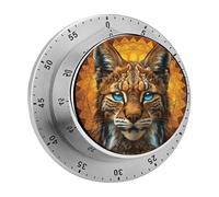 Magnetic Timer Manual Kitchen Timer for Cooking, Cute Egg Timer Loud Countdown Clock Mechanical Countdown Timer for Classroom, Gym, Baking, Exercise, Study, Workout Clock by Blue Eyed Bobcat