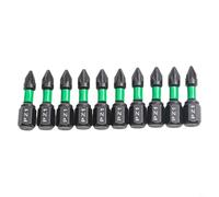 Magnetic Tip Screwdriver Bits 10PCs Set of 25mm PZ1/PZ2/PZ3 Alloy Steel for Enhanced Precision in Drilling (PZ1)