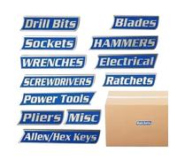 Magnetic Tool Box Labels,12-Piece Strong Magnet,East to Read Printing Labels Magnet | for Garage Cabinet Drawers Workshop Household Mechanic Identifying