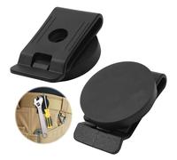 Magnetic Tool Holder Belt Clip, 1Pcs Heavy Duty Magnet Clip-On Waist Belt Black Magnet Belt for Hammer Screw Wrench Tape Measure Any Magnetic Tools Hardware Accessories for Electrician DIY Enthusiast