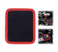 Magnetic Tool Mat - Double Sided Flexible Magnetic Pad for Tools | Non-Slip Holder & Parts Tray Organizer for Garage Workshop, Mechanic, Auto Engine Repair | Scratch-Free PU Leather, Black & Red