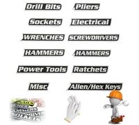 Magnetic Toolbox Labels, 12/24/36/48 Pack Magnetic Tool Box Labels, 3D-Printed Tool Box Label, Reusable Tags for Steel Toolboxes, Carts, Drawers, and Cabinets (Black,24 Pack)