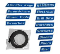 Magnetic Toolbox Labels, 12 Pieces Removable Reusable Organization Labels and Organizational Labels Magnetic Toolbox for Steel Trolleys, Drawers, Cabinets