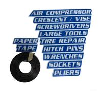 Magnetic Toolbox Labels 12pcs Clear ID Stickers(Blue11pcs)