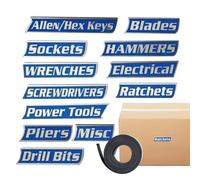 Magnetic Toolbox Labels, 3D Printed Drawer Labels, 12-Piece Universal Adhesive Set, 0.10 kg, Easy to Read Prints Allow Quick Identification of Workshop Workshops