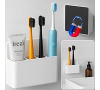 Magnetic Toothbrush Holder for Cruise Ships, Wall-Mounted Bathroom Organizer for Cruise Stateroom, Cruise Essentials and Must Haves 2025&2026 (1)