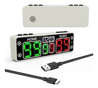 Magnetic Touch Smart Scoreboard With Timer, Portable Mini Electronic Scoreboard, 10 Digit Tabletop Scoreboard for Board Games (Chess, Checkers) & Sports (Football, Darts,Snooker)| Indoor & Outdoor Use