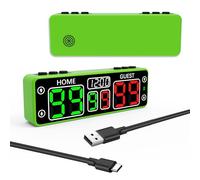 Magnetic Touch Smart Scoreboard With Timer, Portable Mini Electronic Scoreboard, 10 Digit Tabletop Scoreboard for Board Games (Chess, Checkers) & Sports (Football, Darts,Snooker)| Indoor & Outdoor Use