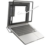 Magnetic Touchscreen Frame for MacBook Air 15 Inch, High-Precision Infrared Touchpad Support Multi-Gesture, Driver-Free Plug & Play Touch Screen Trackpad, Includes Protective Hard case, Passive Stylus