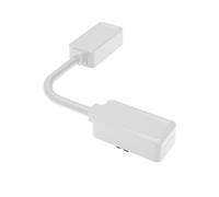 Magnetic Track 25mm Corner Cable Connector - White
