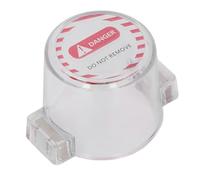 Magnetic Transparent PC Plastic Emergency Stop Switch Cover, Protective Push Button Lockout, Round Design