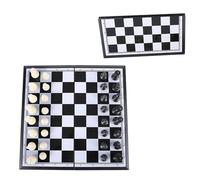 Magnetic Travel Chess, Portable Travel Chess, Portable Outdoor Travel Toy, Travel Chess Set for 2 Players, Handmade Storage Slots for Beginners, Chess Games