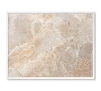 Magnetic Travel Souvenir Board 80x60 Cream Marble White Border