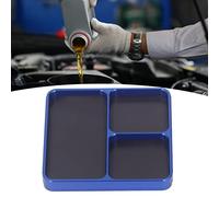 Magnetic Tray, Automotive Non Slip Flexible Tool Tray Garage Organizer Tray with 3 Compartments Beading Mats Trays Boards for Metal Parts Screws