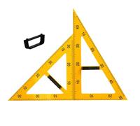 Magnetic Triangle Ruler - Oversized Classroom Protractor | Geometry Drawing Tool for Teachers, Architects, Designers, Chalkboard Lessons, School Math Practice, Studio Sketching and Shape Creation