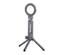 Magnetic Tripod - Aluminium Mini Phone Tripod, Foldable Portable Rotating Holder Clip, 360 Degree Adjustable Stand for Filming Photography, Stable Mobile Accessory, For Home Gym Workout Desk Travel
