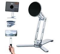 Magnetic Tripod for Ipad, Mag-safe 360°Rotating Magnetic Folding Bracket Compatible with IPhone 12-15 Series, Portable Stable Phone Tripod, Desktop & Handheld Selfie Stick, Video, Vlog, Travel