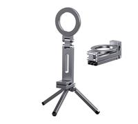 Magnetic Tripod, Phone Tripod, Expandable Selfie , Aluminium Small Tripods for Phone and Smartphone, Video Recording Accessory, Rotating the Clip Holder, Fold for Gym
