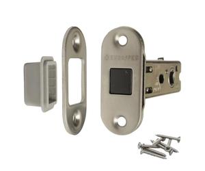 Magnetic Tubular Mortice Latch 57mm Backset Eurospec Round Satin Stainless Steel 3" for Interior Doors