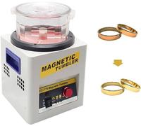 Magnetic Tumbler,2000RPM 600g Cleaning Capacity Magnetic Polisher Finisher,7.3 inch Magnetic Polisher 3.3 LBS Capacity, 1-60 min Time Control for Jewelry