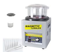 Magnetic Tumbler Polisher Machine, 180mm Cylinder 2000 RPM Jewelry Finisher with Auto Forward Reverse Function for Daily Polishing Work
