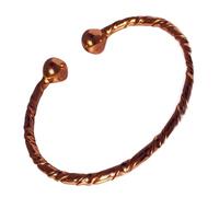 Magnetic Twisted Copper Torque Solid Copper Bracelet Wristband - 2 Wrist Sizes - CCB-MB6 (Small - 153mm (6") to 172mm (6 3/4"))